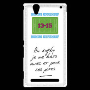 Coque Sony Xperia T2 Ultra Les potes Bonus offensif-défensif Blanc
