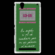 Coque Sony Xperia T2 Ultra Le combat Bonus offensif-défensif Vert