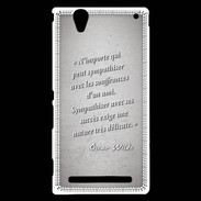 Coque Sony Xperia T2 Ultra Sympathiser Gris Citation Oscar Wilde