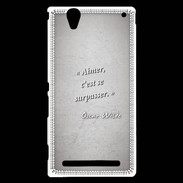 Coque Sony Xperia T2 Ultra Aimer Gris Citation Oscar Wilde