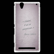 Coque Sony Xperia T2 Ultra Aimer Rose Citation Oscar Wilde