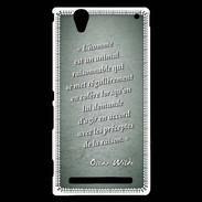 Coque Sony Xperia T2 Ultra Homme animal Vert Citation Oscar Wilde