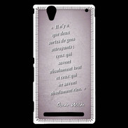 Coque Sony Xperia T2 Ultra Gens attrayants Rose Citation Oscar Wilde