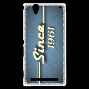 Coque Sony Xperia T2 Ultra Since 1961 Bleu