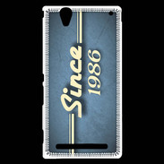 Coque Sony Xperia T2 Ultra Since 1986 Bleu