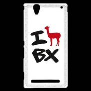 Coque Sony Xperia T2 Ultra Lama de bordeaux