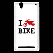Coque Sony Xperia T2 Ultra I love bike
