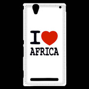 Coque Sony Xperia T2 Ultra I love Africa