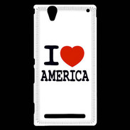 Coque Sony Xperia T2 Ultra I love America