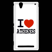 Coque Sony Xperia T2 Ultra I love Athenes