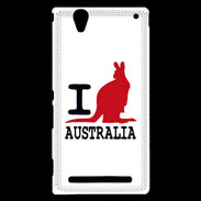 Coque Sony Xperia T2 Ultra I love Australia 2