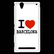 Coque Sony Xperia T2 Ultra I love Barcelona