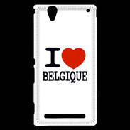 Coque Sony Xperia T2 Ultra I love Belgique