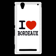 Coque Sony Xperia T2 Ultra I love Bordeaux