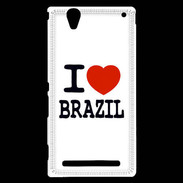 Coque Sony Xperia T2 Ultra I love Brazil