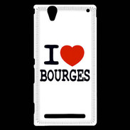 Coque Sony Xperia T2 Ultra I love Bourges