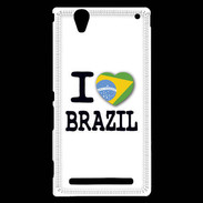 Coque Sony Xperia T2 Ultra I love Brazil 2