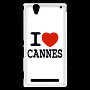 Coque Sony Xperia T2 Ultra I love Cannes