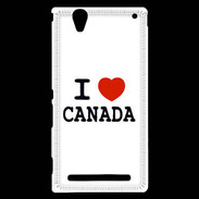 Coque Sony Xperia T2 Ultra I love Canada