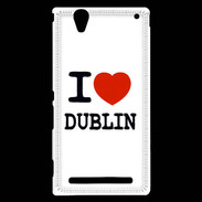Coque Sony Xperia T2 Ultra I love Dublin