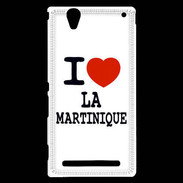 Coque Sony Xperia T2 Ultra I love La Martinique