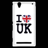 Coque Sony Xperia T2 Ultra I love UK 3