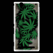 Coque Sony Xperia T2 Ultra Feuilles de cannabis 50