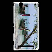 Coque Sony Xperia T2 Ultra DP Barge en bord de plage 2
