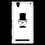 Coque Sony Xperia T2 Ultra chapeau moustache