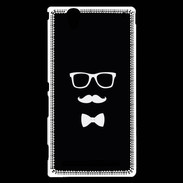 Coque Sony Xperia T2 Ultra moustache & noeud 1