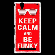 Coque Sony Xperia T2 Ultra Keep Calm Funky Rouge