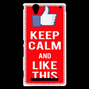 Coque Sony Xperia T2 Ultra Keep Calm Like This Rouge
