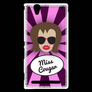 Coque Sony Xperia T2 Ultra Miss Cougar Chatain