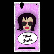 Coque Sony Xperia T2 Ultra Miss Fiesta Brune