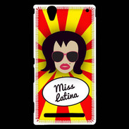 Coque Sony Xperia T2 Ultra Miss Latina Brune