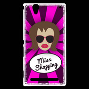 Coque Sony Xperia T2 Ultra Miss Shopping Chatain