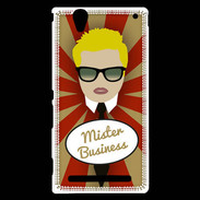 Coque Sony Xperia T2 Ultra Mister Business Blond