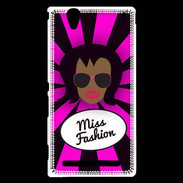 Coque Sony Xperia T2 Ultra Miss Fashion Black