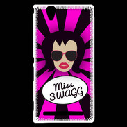 Coque Sony Xperia T2 Ultra Miss Swag Brune