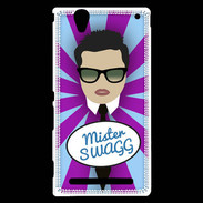 Coque Sony Xperia T2 Ultra Mister Swag Brun