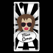Coque Sony Xperia T2 Ultra Miss Corse Chatain