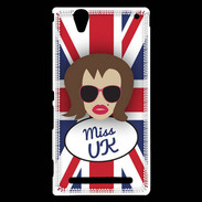 Coque Sony Xperia T2 Ultra Miss UK Chatain