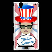 Coque Sony Xperia T2 Ultra Mister América Brun