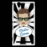 Coque Sony Xperia T2 Ultra Mister Corse Chatain
