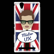 Coque Sony Xperia T2 Ultra Mister UK Chatain