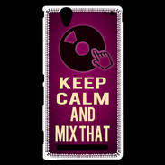 Coque Sony Xperia T2 Ultra Keep Calm and Mix That Rose