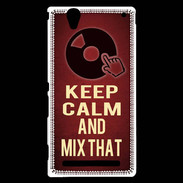 Coque Sony Xperia T2 Ultra Keep Calm and Mix That Rouge