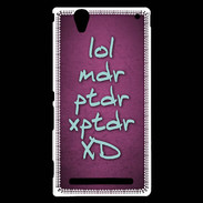 Coque Sony Xperia T2 Ultra LOL MDR Rose ZG