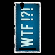 Coque Sony Xperia T2 Ultra WTF bleu ZG
