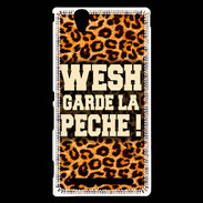 Coque Sony Xperia T2 Ultra Wesh garde la pèche Léopard